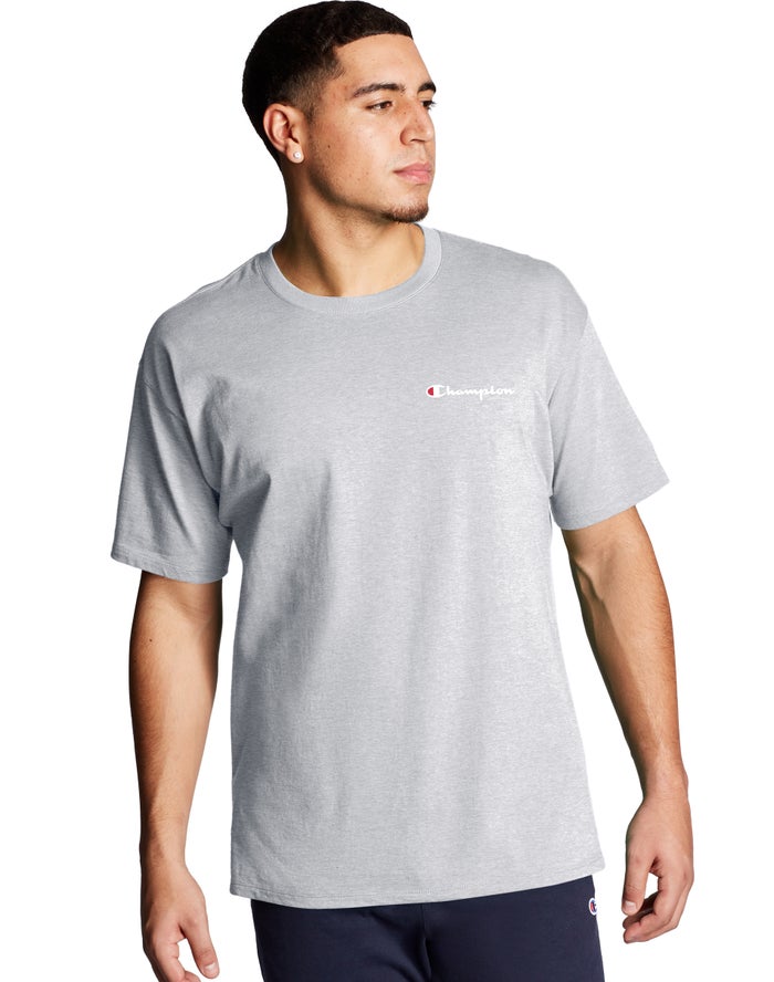 Camiseta Champion Hombre - Classic Jersey Script Logo ( Gris ) 8710352-OJ